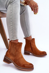 Classic Suede Boots Women's Beige Metanassa