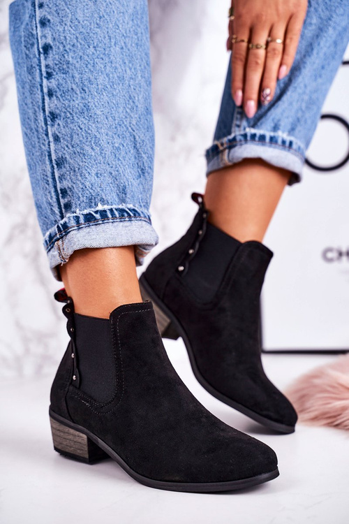 Women’s Classic Chelsea Boots Suede Black Walker
