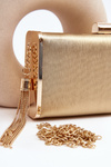 Small Formal Bag with Fringe Chionon Gold