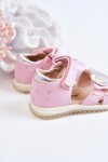 Children's Leather Sandals With A Heart Pink Elianna