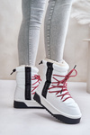 Women's snow boots with thick vegan sole D.Franklin DFSH371007 White