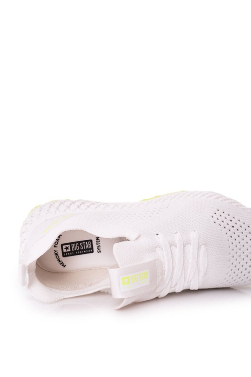 Men's Sport Shoes Memory Foam Big Star FF174235 White-Lime