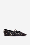 Ballerinas with sequins and clasp Eco Leather Black Arlenne