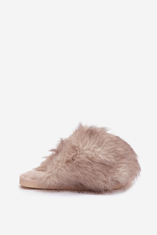 Furry Women's Slippers Beige Iseline