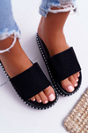 Women's High Flip Flops Black Kadela