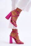 Fashionable High Heel Sandals Pink Josette