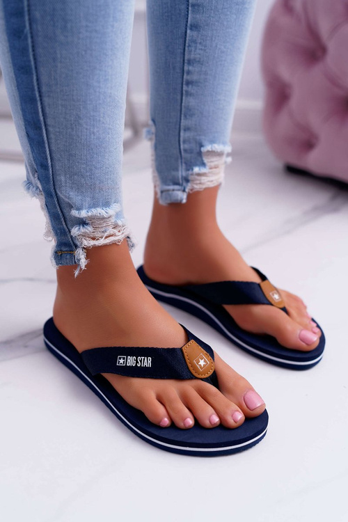 Women's Flip Flops Big Star DD274A254 Navy Blue