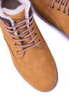 Warmed Men's Trekking Boots With Fleece Camel Gladio
