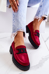Suede Loafers With Decoration La.Fi 210031FU-SU Fuchsia