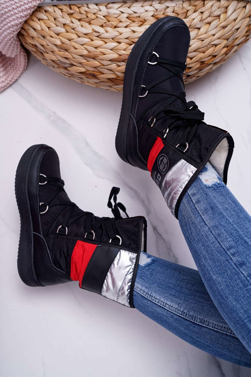 Women's Boots Snow Boots Fleece Warmed Big Star Black EE274656