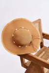 Women's Fashionable Hat With Decorative Bow Beige