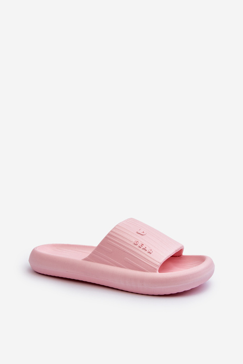 Women's Lightweight Pink Foam Slides Fenicva