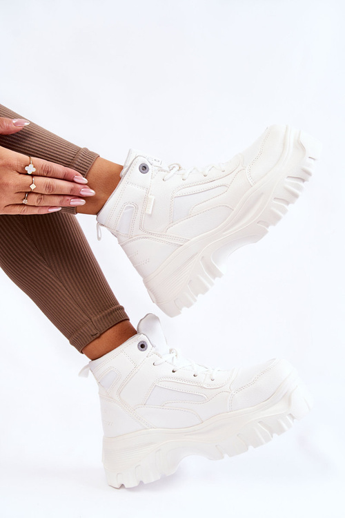 Fashionable Boots Memory Foam Big Star KK274369 White