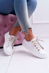 Women's Leather Sneakers White Viss