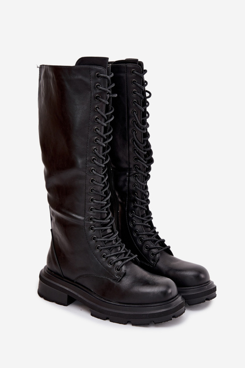 Women's Glany Winter Boots Eco Leather Black Selvina