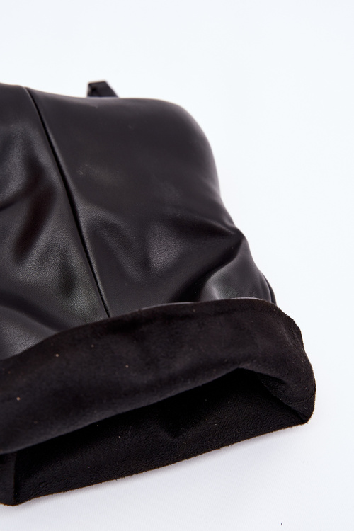 Slip On Women's Ankle Boots With Loose Shaft Black Jessalia