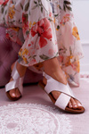 Women's Flat Leather Sandals Laura Messi Pink 1960