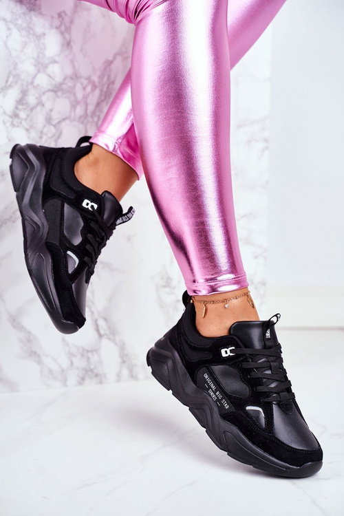 Buty Sportowe Sneakersy Big Star Czarne GG274654