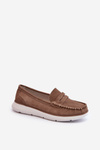 Brown Suede Platform Moccasins Sergio Leone SP012