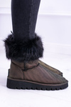 Women's Snow Boots High With Fur Fourrure