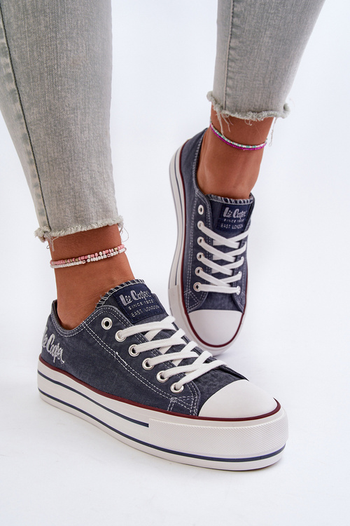Trampki Gruba Podeszwa Damskie Granatowe Lee Cooper LCW-24-31-2220