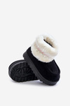 Snow Boots Children's Boots With Fur And Pattern Black Melefia