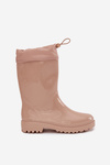 Beige Women's Rain Boots With Elastic Kessia