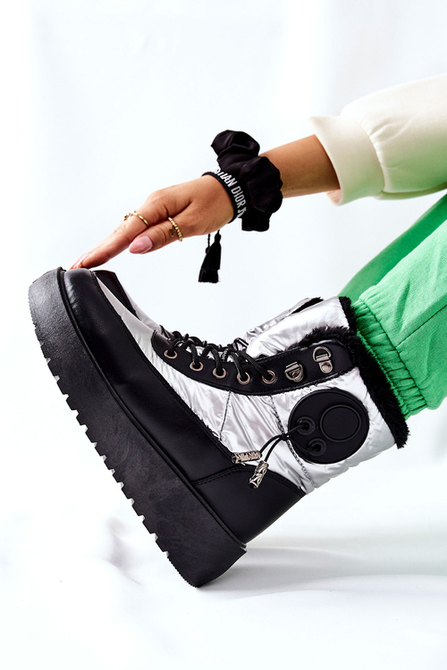 Women's Snow Boots Silver Kennilis