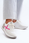 Damskie Sneakersy Na Platformie Białe INBLU IN000362