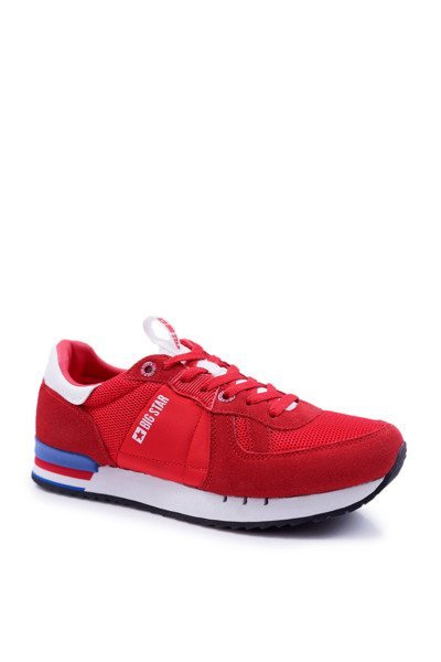 Men's Sports Shoes Big Star Suede Leather Red DD174322