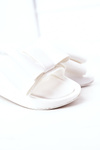 Rubber Slippers With A Bow White April