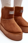 Vegan Platform Snow Boots D.Franklin DFSH371004 Brown