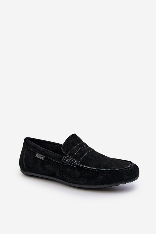 Men's Suede Moccasins Big Star NN174224 Black