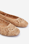 Openwork Fashionable Ballerinas Beige Thiago