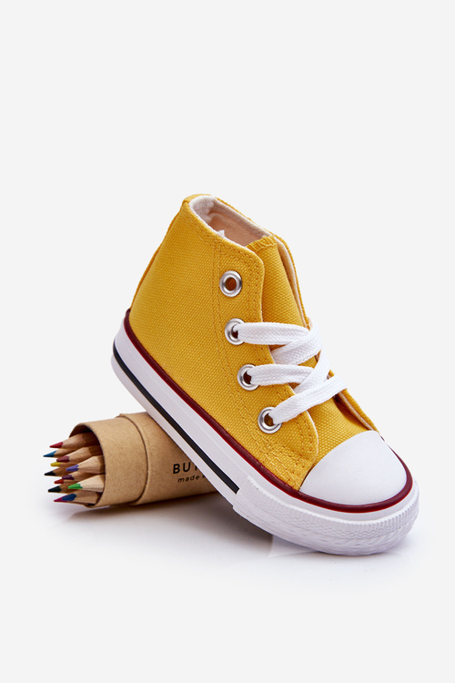 Children's High Sneakers Yellow Filemon