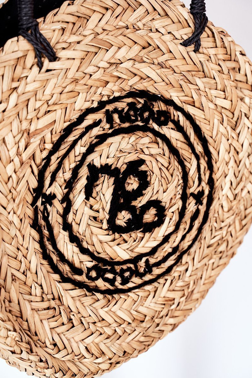 Braided Round Bag NOBO XK0280 Beige