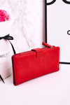 Large Women's Wallet With An Extra Space For Cards Red