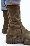 Green low ankle work boots Divella