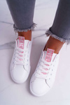 Women's Sneakers White Pink Nigrid Strap
