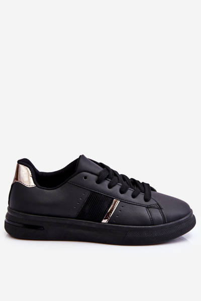 Sportowe Buty Damskie Platforma Czarne Soris
