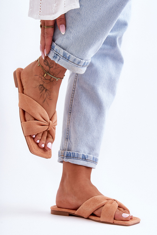 Women's Velvet Slippers Orange Vanilla Sky