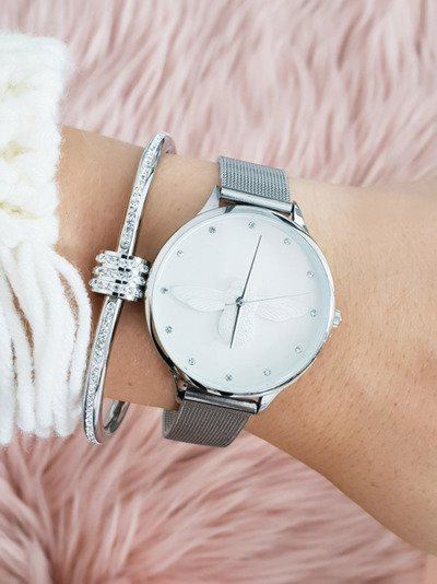 Women's Silver Michael John Stuart Watch