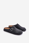 Comfortable Men's Slippers With Buckle Inblu Graphite SI000019
