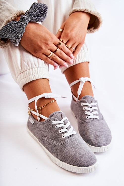 Women's Classic Sneakers Grey Dellis