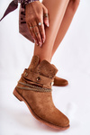 Suede Boots On Hidden Wedge Brown Verine