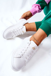 Leather Sneakers On A Platform White Lemmy