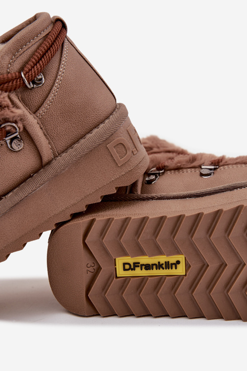 Children's Youth Snow Boots With Fur DFranklin DFSH370011 Brown