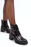 Botki Damskie Lakier Czarne D&A MR870-97
