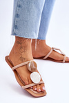 Embellished Suede Slippers Nude Victoria 