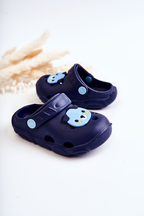 Children's Slippers Kroks Bear Befado 159X110 Navy Blue